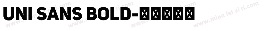 uni sans bold字体转换